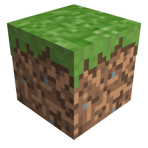 Ícone de bloco de grama do Minecraft